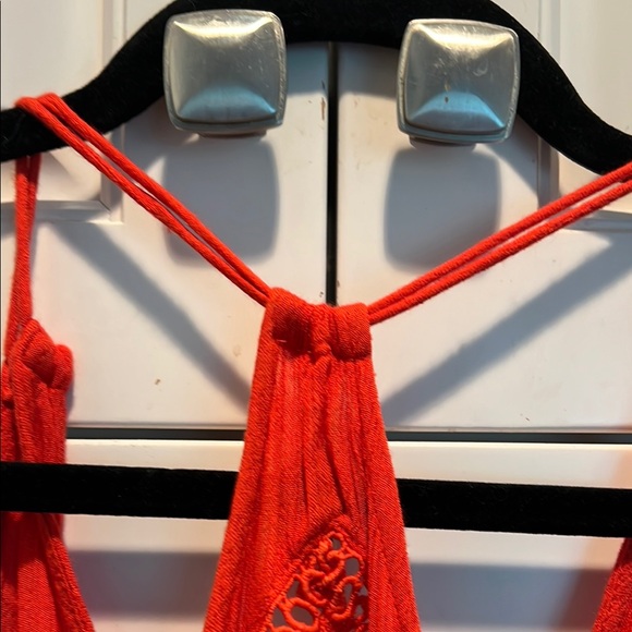 Free People Floral Red Sleeveless Top - Picture 9 of 13